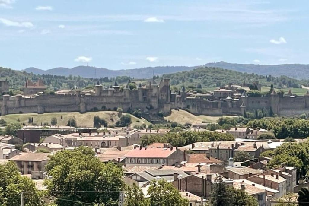 Appartement Le Panoramique - Sublime Vue Sur La Cite à Carcassonne Extérieur photo